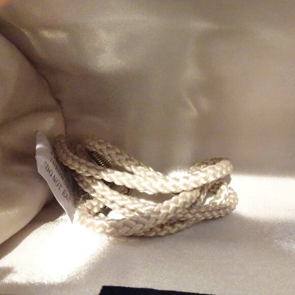 LULU TOWNSEND Satin Beaded Evening Clutch Purse Glam - Picture 4 of 4